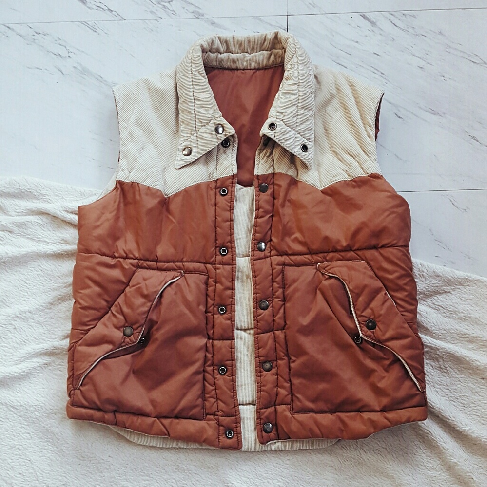 Vtg 80s Puffer Vest